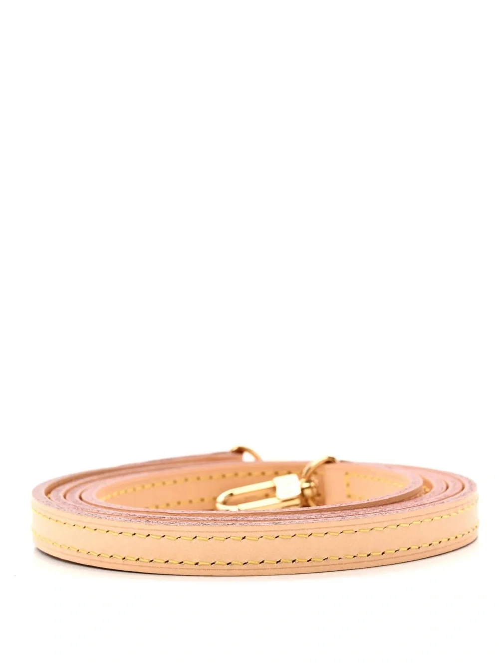 ☀️Louis Vuitton Vachetta 12mm long Leather Strap with Gold Hardware
